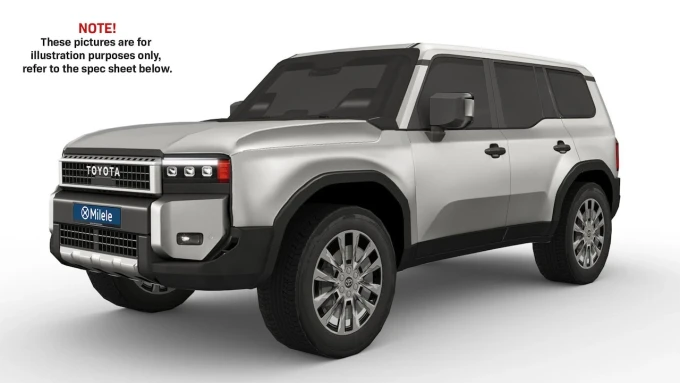 Toyota Prado in Dubai mileage 0 only AED 285000