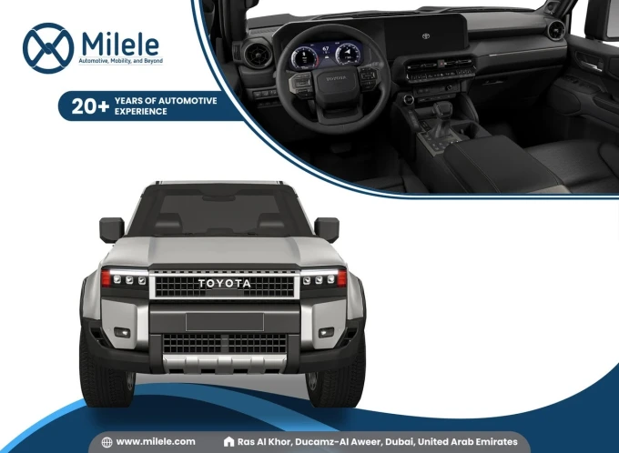 Toyota Prado in Dubai mileage 0 only AED 285000